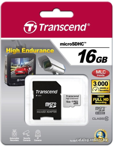 Карта памяти Transcend microSDHC HE (Class 10) UHS-I 16GB + адаптер [TS16GUSDHC10V] фото 6