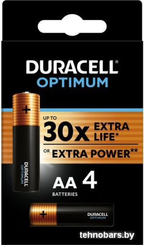 Батарейка DURACELL Optimum LR6/MX1500 4BP 4шт фото 3
