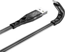 Кабель Hoco U105 USB Type-A - Lightning (1.2 м, черный)