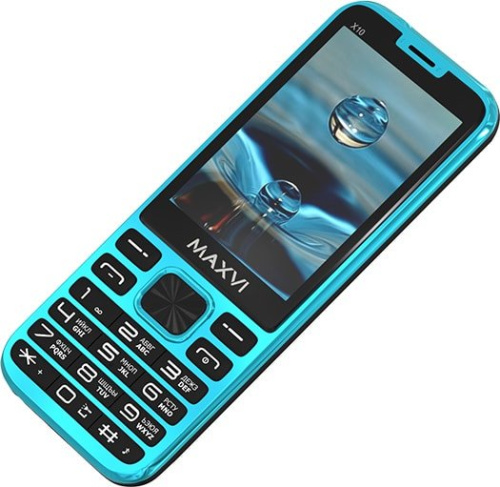 Мобильный телефон Maxvi X10 (голубой) фото 4