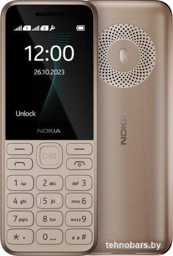 Кнопочный телефон Nokia 130 (2023) Dual SIM ТА-1576 (золотистый) фото 3