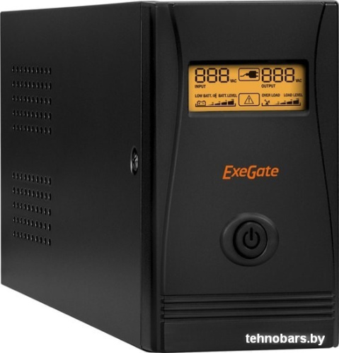 Источник бесперебойного питания ExeGate SpecialPro Smart LLB-600.LCD.AVR.EURO.RJ.USB фото 3