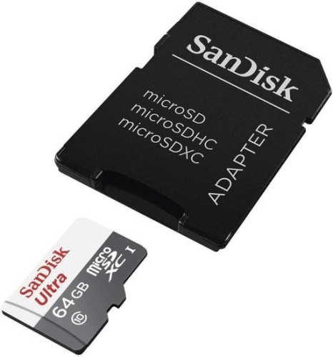 Карта памяти SanDisk Ultra SDSQUNR-064G-GN3MA microSDXC 64GB (с адаптером) фото 4