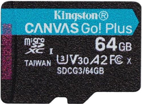 Карта памяти Kingston Canvas Go! Plus microSDXC 64GB (с адаптером) фото 4