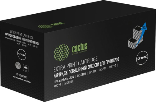 Картридж CACTUS CS-CF360X-MPS (аналог HP CF360X)