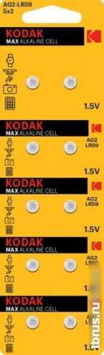 Батарейка Kodak Max Alkaline AG2 10 шт. фото 3
