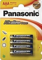 Батарейки Panasonic Alkaline Power AAA 4 шт. [LR03APB/4P]