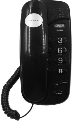 Проводной телефон TeXet TX-238 (черный) фото 4