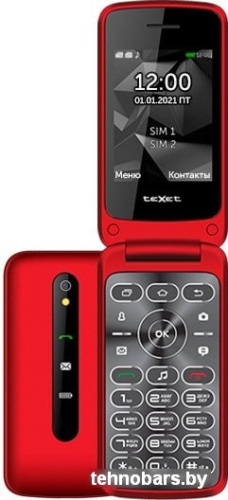 Мобильный телефон TeXet TM-408 (красный) фото 3