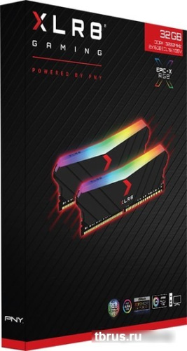 Оперативная память PNY XLR8 Gaming Epic-X RGB 2x8GB DDR4 PC4-28800 MD16GK2D4360018XRGB фото 7