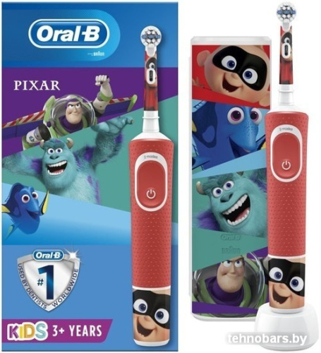 Электрическая зубная щетка Braun Oral-B Kids Pixar D100.413.2KX фото 3