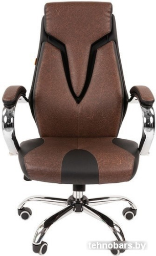 Кресло CHAIRMAN 901 (черный/коричневый) фото 4