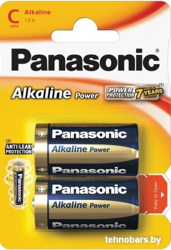Батарейки Panasonic Alkaline Power C 2 шт. [LR14APB/2BP] фото 3