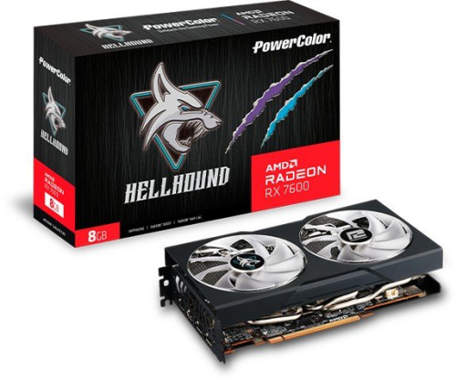 Видеокарта PowerColor Hellhound Radeon RX 7600 8GB GDDR6 RX 7600 8G-L/OC фото 4