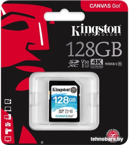 Карта памяти Kingston Canvas Go! SDG/128GB SDXC 128GB фото 5