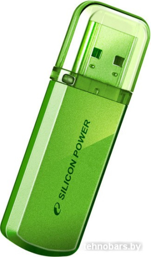 USB Flash Silicon-Power Helios 101 Green 64GB (SP064GBUF2101V1N) фото 4