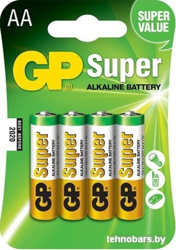 Батарейки GP Super Alkaline AA 4 шт. фото 3