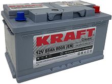 Автомобильный аккумулятор KRAFT Classic 85 R+ низк. (85 А·ч)