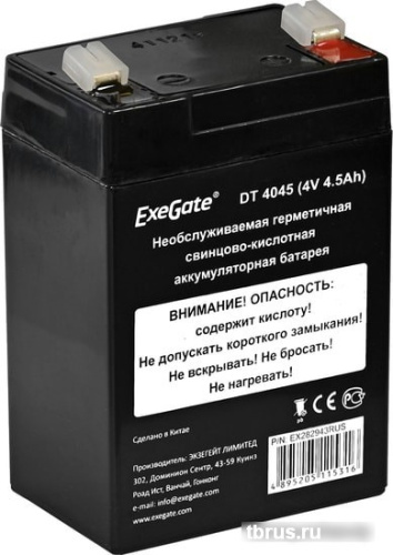 Аккумулятор для ИБП ExeGate DT 4045 (4В, 4.5 А·ч) фото 4
