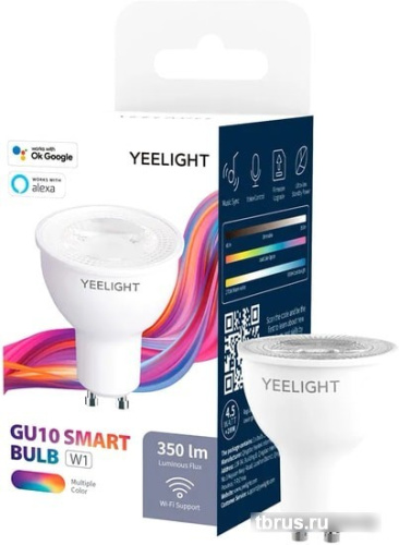 Светодиодная лампа Yeelight Smart Bulb W1 Multicolor YLDP004-A GU10 4.5 Вт фото 6