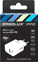 Сетевое зарядное Ergolux ELX-РA04QC-C01