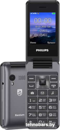 Кнопочный телефон Philips Xenium E2601 (темно-серый) фото 3