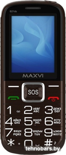 Мобильный телефон Maxvi B21ds (коричневый) фото 4