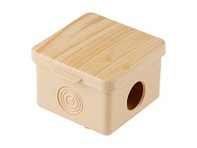 Коробка распаячная ОП 65х65х50мм, сосна, 4 мембр. вх. IP54 ЮПИТЕР JP7113-10