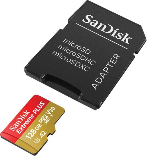Карта памяти SanDisk Extreme microSDXC SDSQXBZ-128G-GN6MA 128GB (с адаптером) фото 4