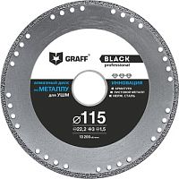 Отрезной диск алмазный GRAFF black115