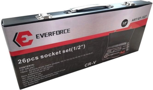 Универсальный набор инструментов Everforce EF-1027 (26 предметов) фото 3