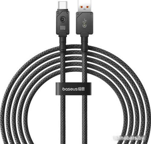 Кабель Baseus Unbreakable Series Fast Charging Data Cable 100W USB Type-A - USB Type-C (2 м, черный) фото 3