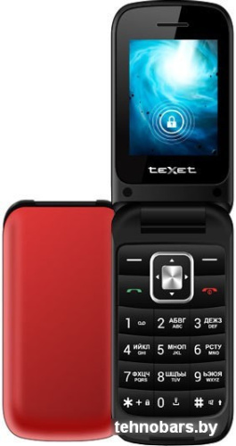 Кнопочный телефон TeXet TM-422 (красный) фото 3
