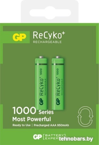 Аккумуляторы GP ReCyko+ AAA 950 mAh 2 шт. 100AAAHCE-2GBE2 фото 3