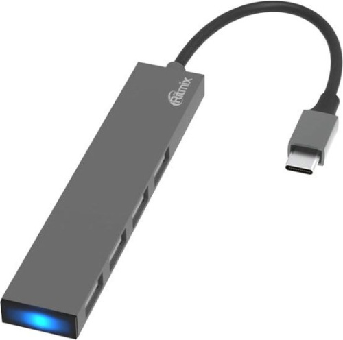 USB-хаб Ritmix CR-4402 Metal фото 4