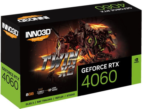 Видеокарта Inno3D GeForce RTX 4060 Twin X2 N40602-08D6-173051N фото 5