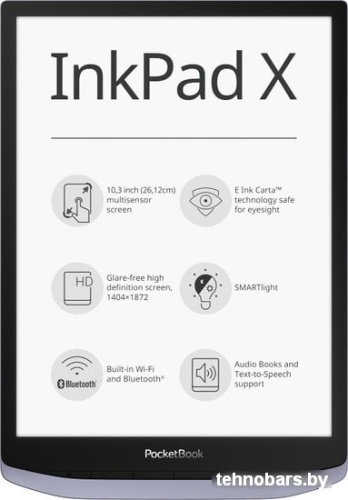 Электронная книга PocketBook InkPad X (серый) фото 3