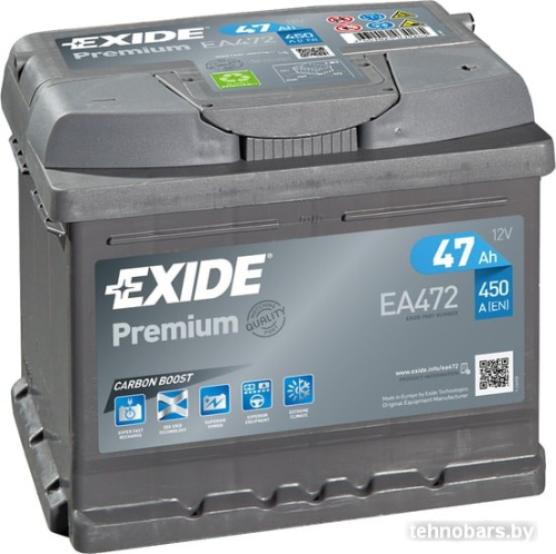 Автомобильный аккумулятор Exide Premium EA472 (47 А/ч) фото 3