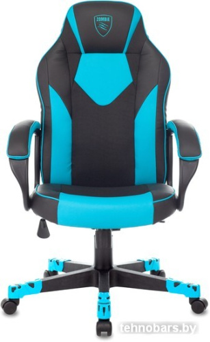 Кресло Zombie Game 17 (черный/голубой) фото 4
