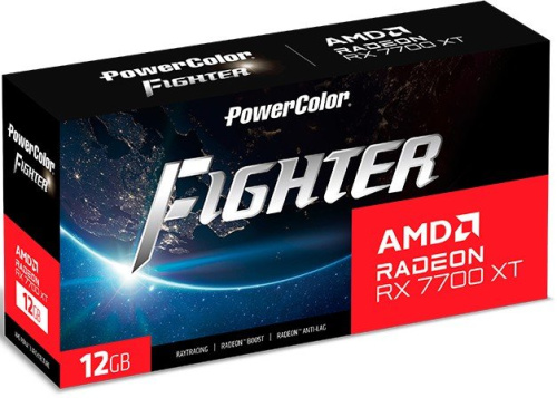 Видеокарта PowerColor Fighter Radeon RX 7700 XT 12GB GDDR6 RX 7700 XT 12G-F/OC фото 5