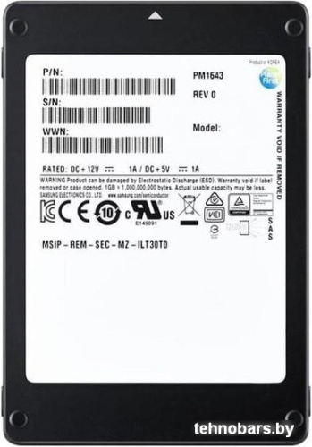 SSD Samsung PM1643a 15.36TB MZILT15THALA-00007 фото 3