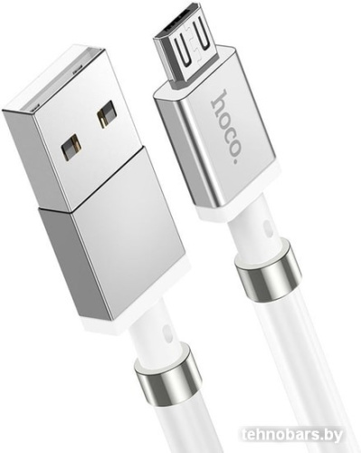 Кабель Hoco U91 Magic Magnetic USB - Micro-USB (1 м, белый) фото 3