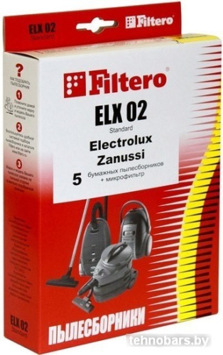 Комплект одноразовых мешков Filtero ELX 02 Standard (5 шт) фото 3