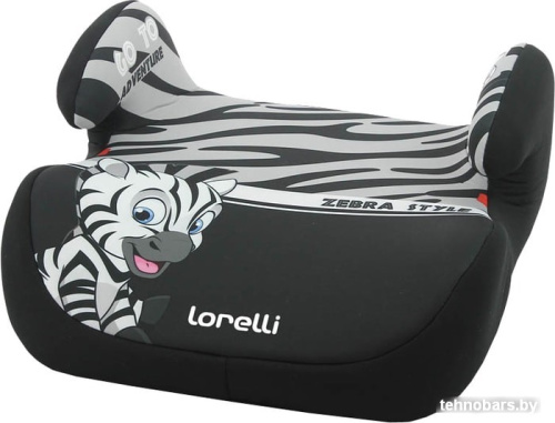 Детское сиденье Lorelli Topo Comfort 2020 (серый/черный, зебра) фото 3