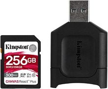 Карта памяти Kingston Canvas React Plus SDXC 256GB (с кардридером)