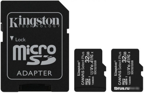 Карта памяти Kingston Canvas Select Plus microSDHC 2x32GB (с адаптером) фото 3