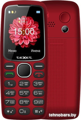 Мобильный телефон TeXet ТМ-B307 (красный) фото 3