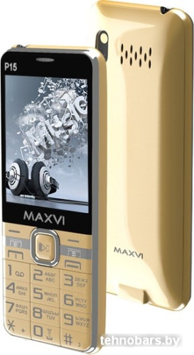 Мобильный телефон Maxvi P15 (золотистый) фото 3