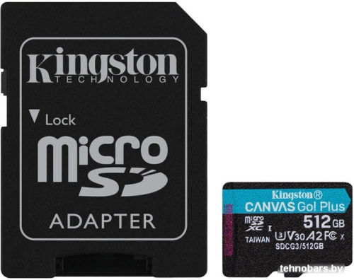 Карта памяти Kingston Canvas Go! Plus microSDXC 512GB (с адаптером) фото 3