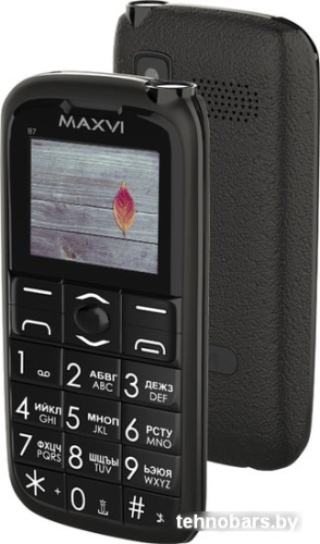 Мобильный телефон Maxvi B7 (черный) фото 3
